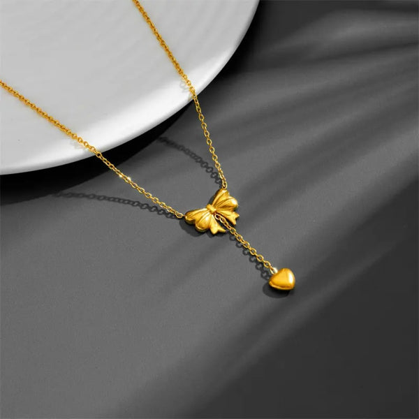 Bow Pendant Necklace