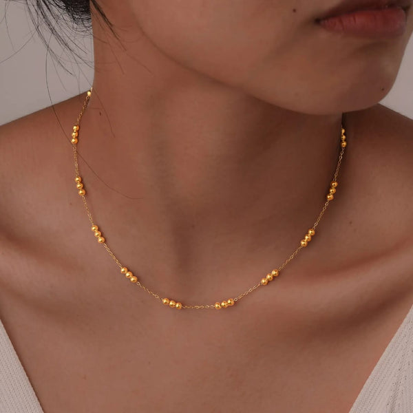 Thin Satellite Chain Necklace