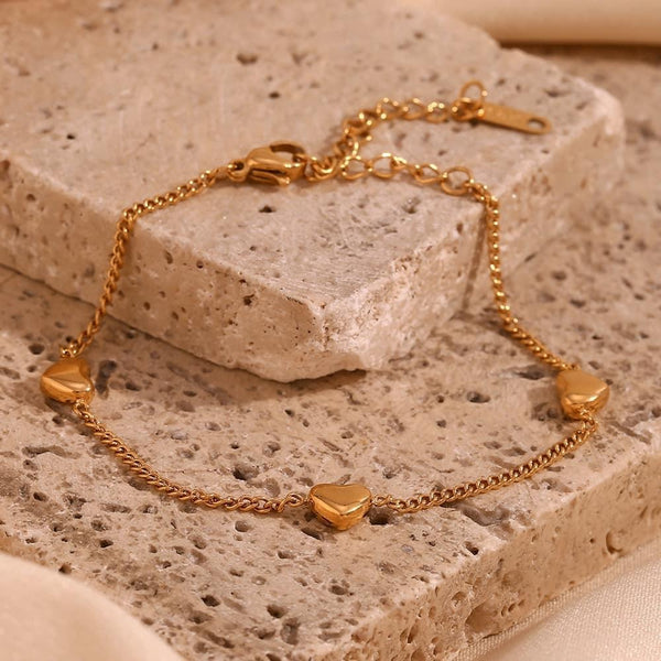 Heart Chain Bracelet